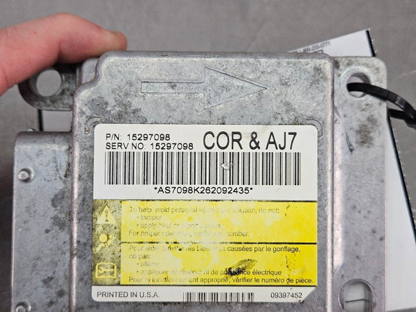 2007-09 C6 Corvette SRS Control Module, COR & AJ7, GM P/N #15297098 - OEM1