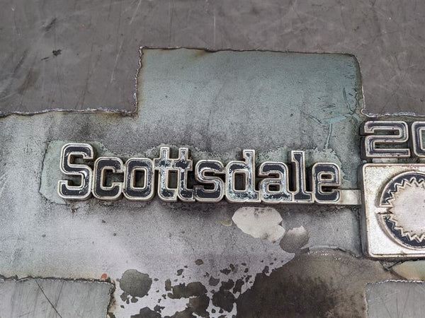 Chevy Bow Tie Scottsdale 20 Emblem BowTie Cut - Man Cave Wall Art1
