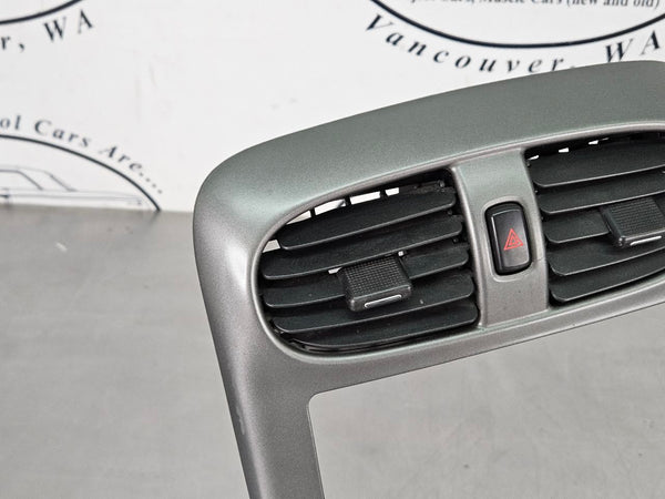 2005-13 C6 Corvette Center Console Dash Radio Trim Surround Bezel, Silver - OEM1