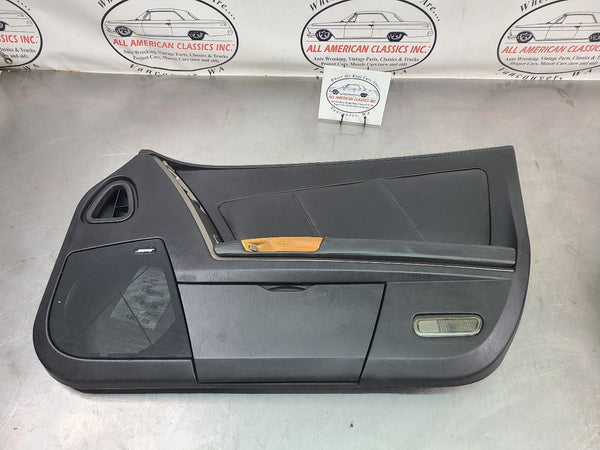 2004-09 Cadillac XLR Right Passenger Side Door Trim Panel, Black / Woodgrain0