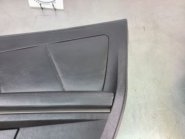 2004-09 Cadillac XLR Right Passenger Side Door Trim Panel, Black / Woodgrain2