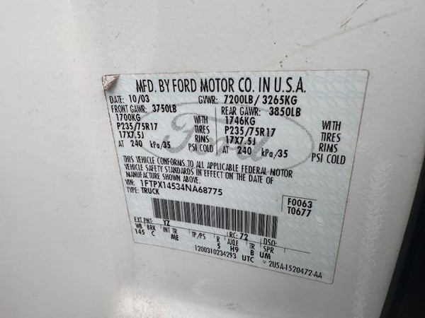 2004 Ford F150 5.4L ECM Engine Control Module, 4L3A-12A650-ARB, Tested - OEM4