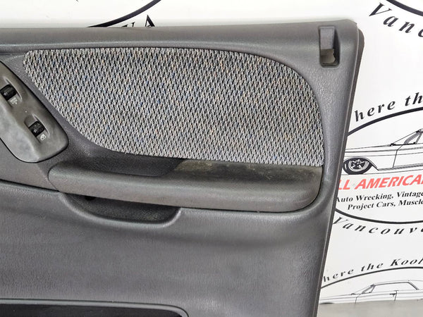2000 Dodge Durango Front Door Trim Panel Pair, Power, Bare, Left / Right, Gray10