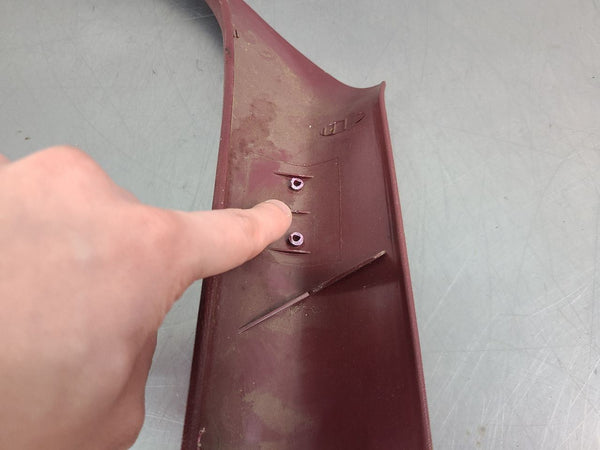 1988-94 GMC Chevy Truck Interior Headliner / Windshield A-Pillar Trim Panel, Red12
