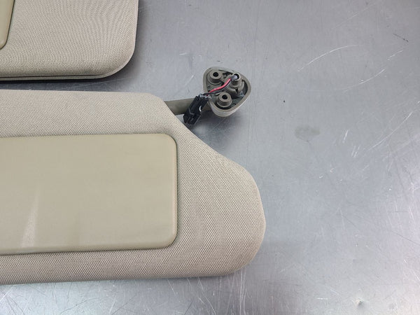 2004-05 Cadillac XLR Front Sun Visor Pair, Left / Right, Shale - OEM2