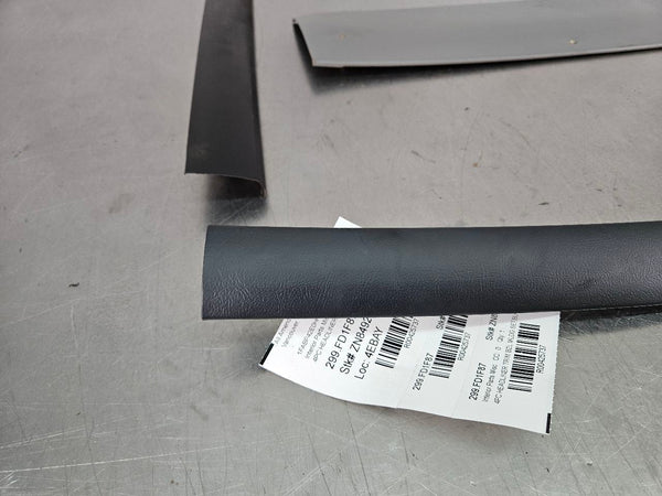 1987-93 Mustang Fox Body Headliner Trim Bezel Moulding 4 Piece Set, Black / Gray1