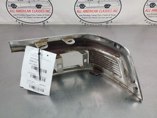 1958 Ford Fairlane Right Passenger Side Chrome Park Light Bezel Trim, RH - OEM12