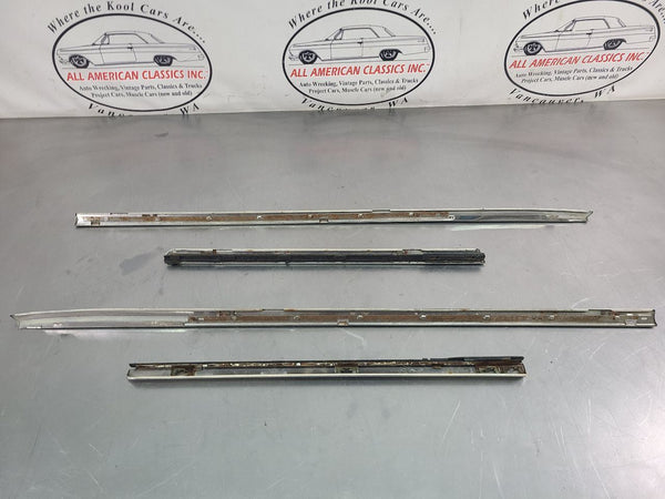 1964 Nova 2 Door Hardtop 4-Piece Belt Moulding Set, Left / Right - OEM GM19