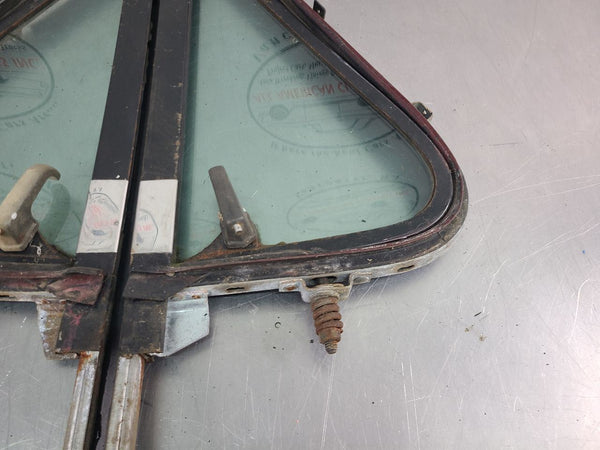 1973-79 Ford Bronco Front Door Vent Glass Pair, Left / Right - OEM15