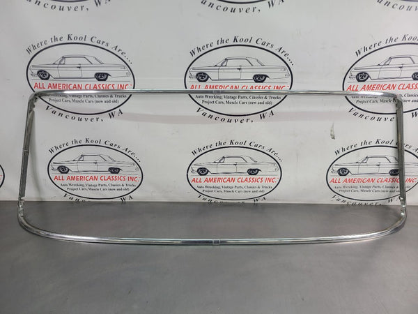 1961-66 Ford F100 F250 Truck Custom Cab Windshield Moulding Trim Set, 8 Pieces0
