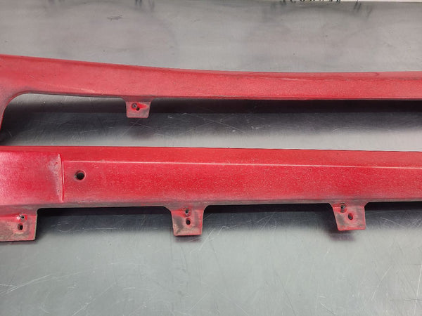 2002 Firebird Trans Am WS6 Left and Right Lower Rocker Panel Moulding Pair, Red20