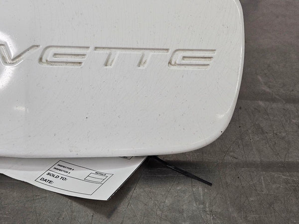 1997-04 C5 Corvette Front Bumper License Plate Filler Panel, White - OEM3