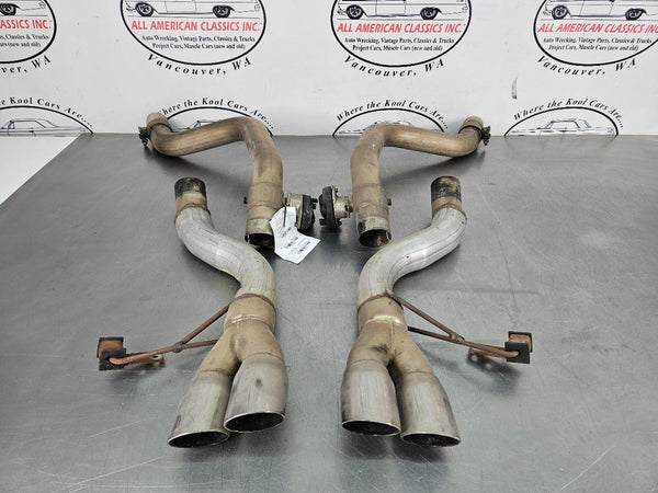 2015 C7 Corvette Straight Axleback Exhaust Set-Up w/ NPP Bi-Mode Valves - OEM0