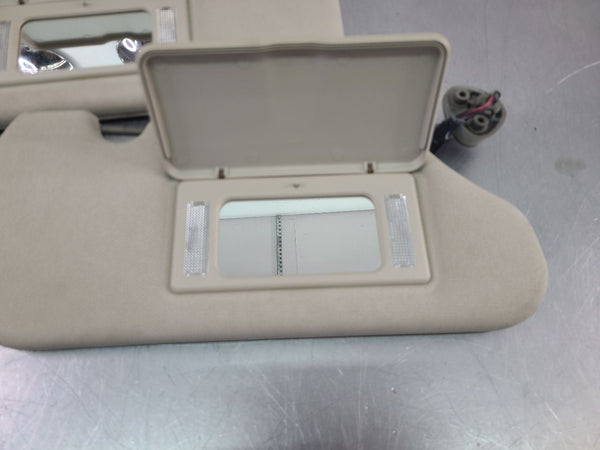 2004-05 Cadillac XLR Front Sun Visor Pair, Left / Right, Shale - OEM6