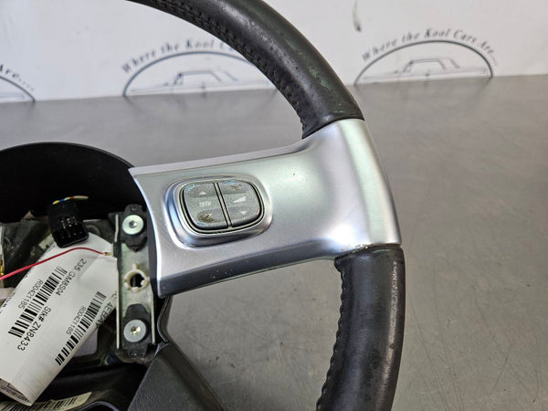 2003-06 Chevy SSR Steering Wheel Assembly w/ Control Buttons, Silver Satin - OEM6