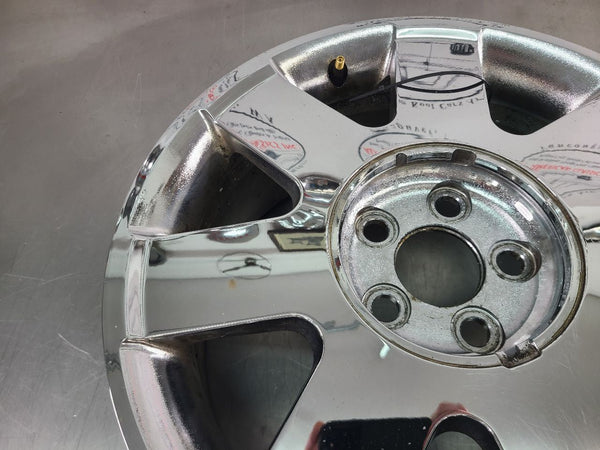 2002-03 Ford Thunderbird Aluminum Chrome 7 Spoke Wheel, Factory, 17x7.5 - OEM9
