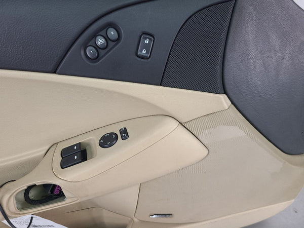 2007-11 C6 Corvette Left Driver Side Tan / Black Door Trim Panel, LH - OEM8