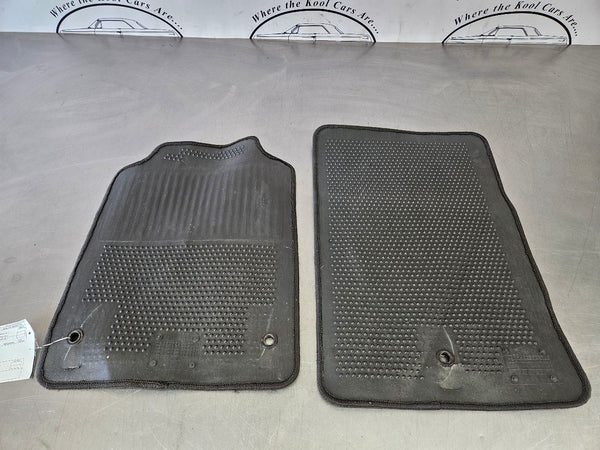 2005-13 C6 Corvette Factory Floor Mat Pair, Left / Right, Black - OEM2