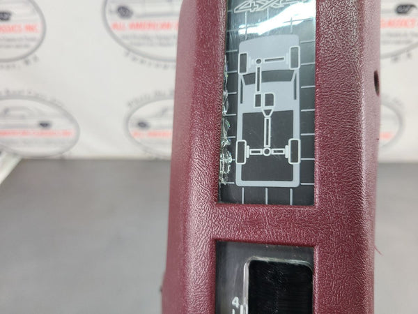 1988-94 Chevy Truck / Suburban Transfer Case Floor Shifter Trim, Red - OEM9