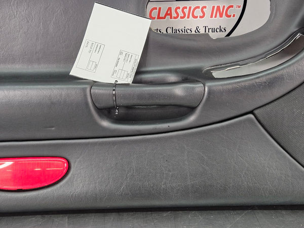 1997-04 C5 Corvette Door Trim Panel, Left Driver Side, Black - OEM13