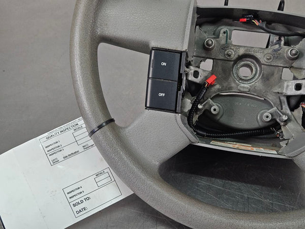 2004 Ford F150 Factory Steering Wheel w/ Cruise Control Buttons, Gray - OEM2