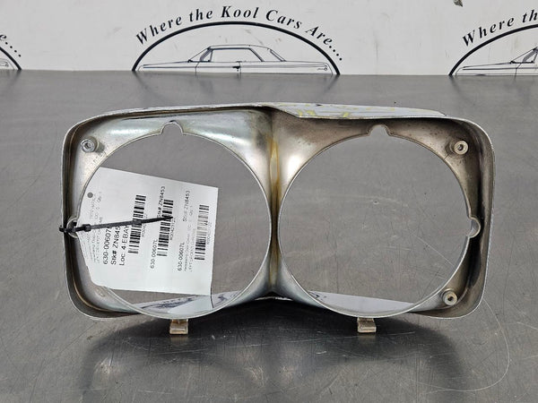 1970 Impala Chrome Headlight Head Lamp Bezel Trim Surround Left Driver Side, OEM8