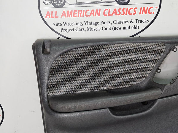 2000 Dodge Durango Front Door Trim Panel Pair, Power, Bare, Left / Right, Gray1