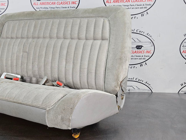 1992-99 Chevy Suburban 3rd Row Bench Seat Assembly, Cloth, Gray - OEM16