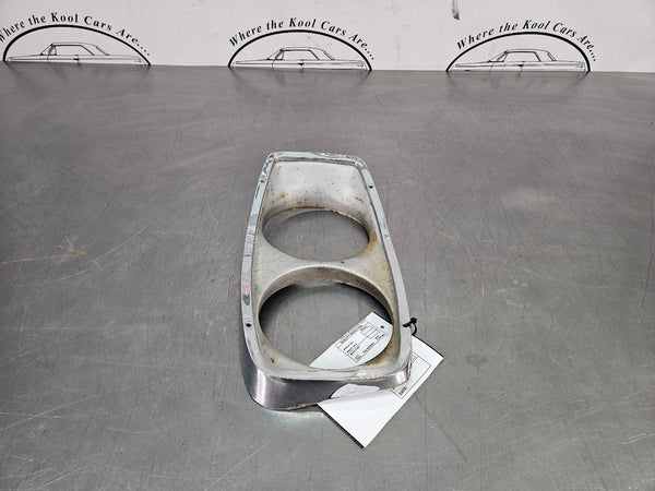 1965 Ford Galaxie Headlight Lamp Surround Bezel Trim, Chrome, Left Driver Side0