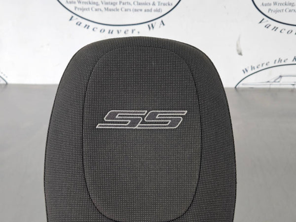 2011-15 Camaro SS Front Seat Headrest Head Rest, Cloth, 'SS' - OEM1