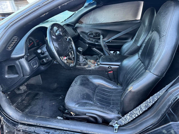 1997-04 C5 Corvette Seat Belt Buckle Pair, LH/RH, Left, Right, Black - OEM17