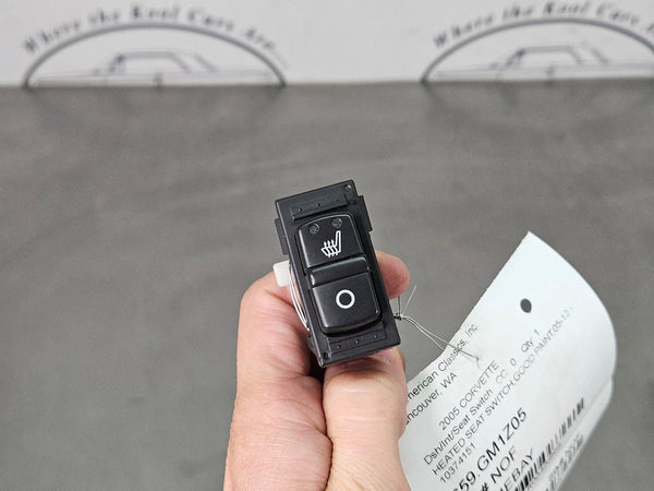 2005-13 C6 Corvette Heated Seat Control Switch, Good Paint - OEM0