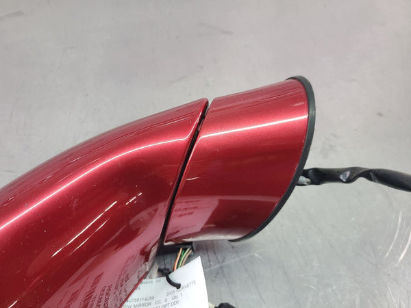 2005-09 C6 Corvette Right Passengers Side View Mirror, Magnetic Red - OEM7