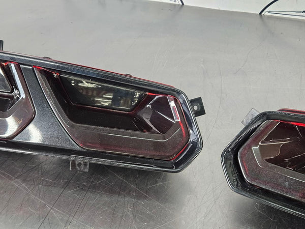 2014-19 C7 Corvette Rear Tail Light Lamp Pair, Tinted / Smoked - OEM3