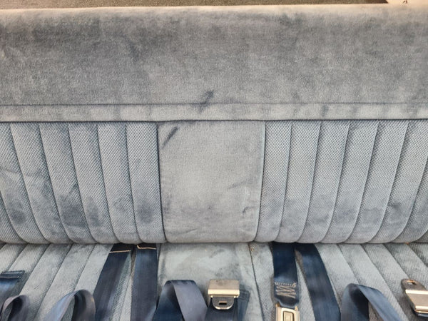 1981-91 Chevy GMC Suburban 3rd Row Bench Seat Assembly, Blue - OEM GM11