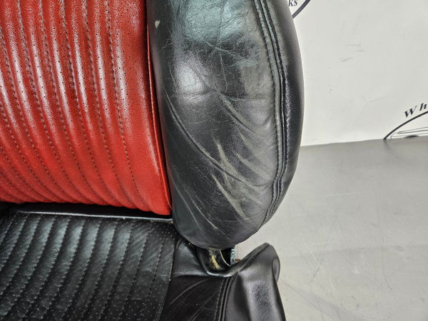 1997-04 C5 Corvette Sport Seat Pair, Black and Red, Right / Left - OEM12
