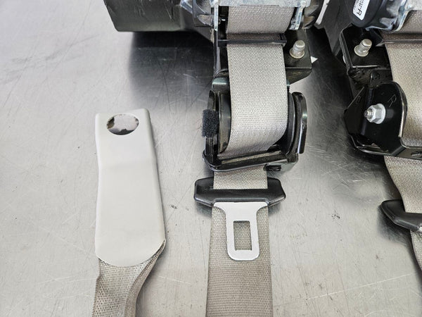 2005-12 C6 Corvette Convertible Seat Belt Retractor Pair, Gray, w/ Bracket - OEM3