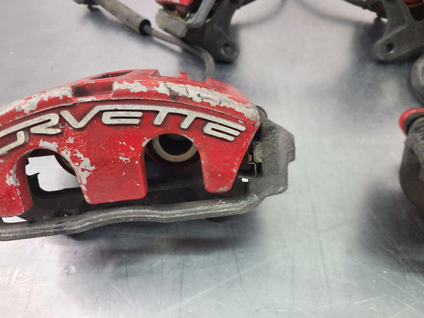 2005-13 C6 Corvette J55 Heavy Duty Brake Caliper Set w/ Brackets, Complete Set2