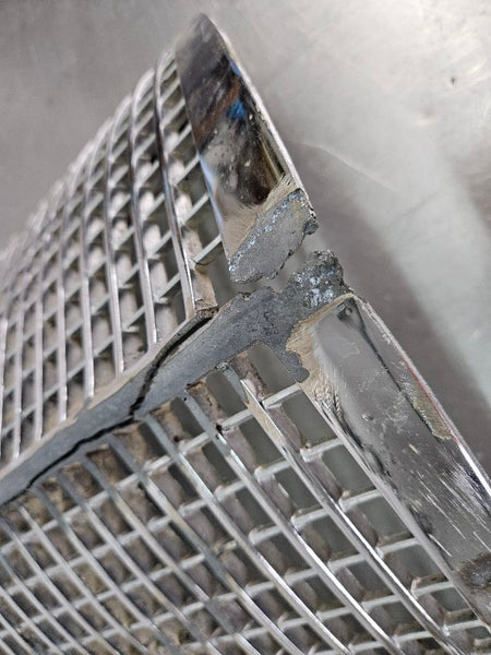 1938 Cadillac LaSalle Front Grille w/ V8 Badge, Damaged, Wall Hanger Art11