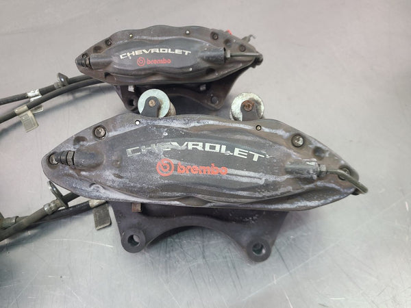2010-15 Camaro Factory Brembo Brake Caliper Set, Left / Right, Gray - OEM2