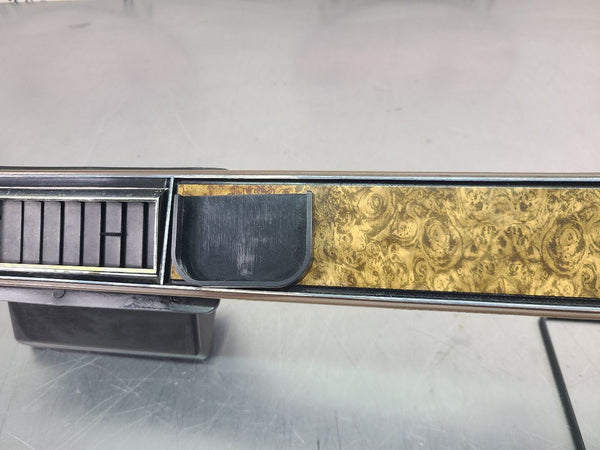 1981-91 Chevy Suburban Woodgrain Dash Bezel Applique Trim Panel Insert, w/ A/C3