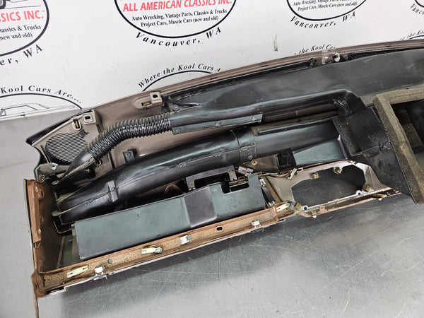 1987-89 Mustang Fox Body Front Dash Panel, Loaded w/ Trim, Glovebox, Gray - OEM23