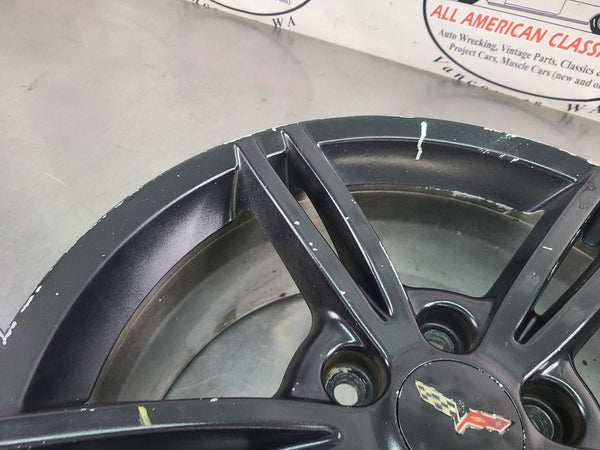 2008-10 C6 Corvette 5 Double Spoke Factory Wheel QG6, Front, 18x8.5, OEM6