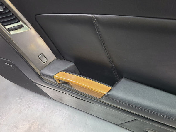 2004-09 Cadillac XLR Right Passenger Side Door Trim Panel, Black / Woodgrain8