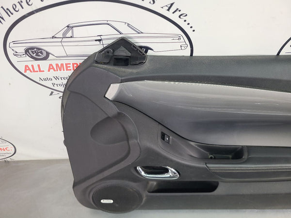 2010-15 Camaro SS Silver Door Trim Panel Pair w/ Ambient Lighting - OEM1