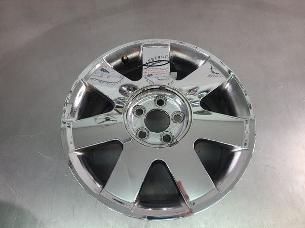 2002-03 Ford Thunderbird Aluminum Chrome 7 Spoke Wheel, Factory, 17x7.5 - OEM1