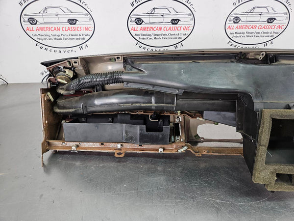 1987-89 Mustang Fox Body Front Dash Panel, Loaded w/ Trim, Glovebox, Black / Red17