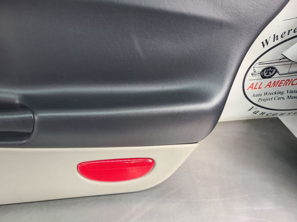 1997-04 C5 Corvette Front Door Trim Panel Pair, Right, Left, Black / Gray, RH,LH16