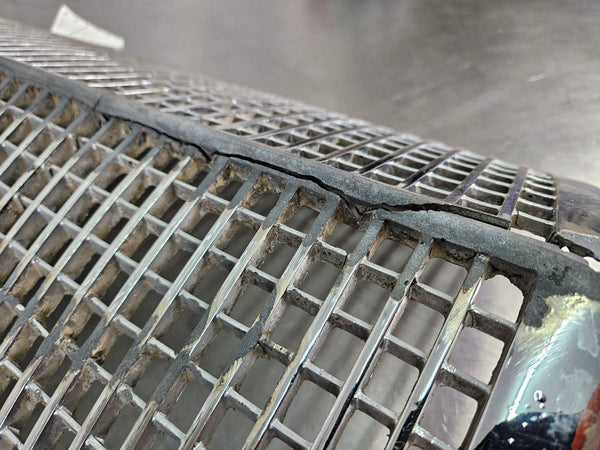 1938 Cadillac LaSalle Front Grille w/ V8 Badge, Damaged, Wall Hanger Art12