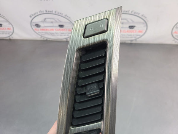 2004-09 Cadillac XLR Door Switch Aluminum Bezel Trim w/ Vent, Left Driver Side 3